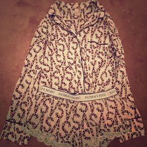 Victoria’s Secret cheetah pajama set